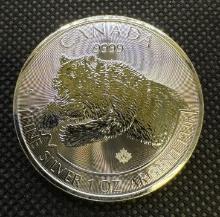2019 Canadian Bear 1 Troy Oz .999 Fine Silver Bullion Coin