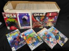 Long Box of Over 250 Comics. Dinosaurs, Hulk, Darkman, Dead Man more