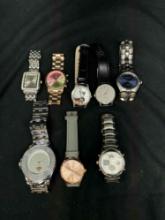 8 Assorted Wrist Watches Mickey Mouse, Monroe, Diamond Master more