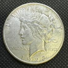 1923-S Silver Peace Dollar 90% Silver Coin