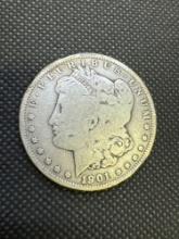 1901-O Morgan Silver Dollar 90% Silver Coin 26.07 Grams