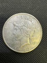 1922-S Silver Peace Dollar 90% Silver Coin 26.62 grams