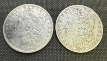 2x 1890-O Morgan Silver Dollars 90% Silver Coins 53.10 Grams