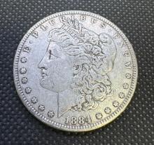 1884 Morgan Silver Dollar 90% Silver Coin 26.51 Grams