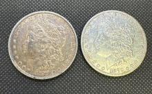 2x 1879 Morgan Silver Dollar 90% Silver Coin 53.32 Grams