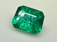 7.3ct Astonishing Emerald cut Emerald Gemstone Mega Glow