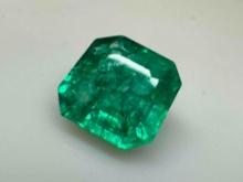 8.4ct Square Cut Emerald Gemstone