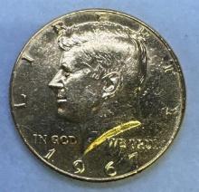 1967 Gold Over Silver Kennedy Half Dollar 11.64 Grams