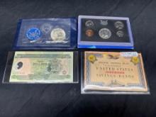 Eisenhower uncirculated dollar Proof Sets foreign bills