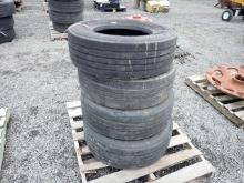 (4) Bridgestone 245/70R17.5 Tires