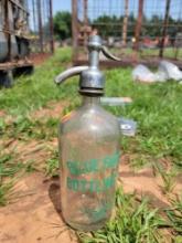 vintage seltzer glass bottle