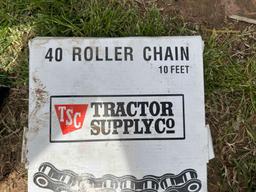 misc. bearings and 41x10ft roller chain