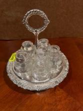Silver Plated Condiment Set