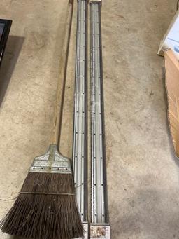 fast track rail system and broom