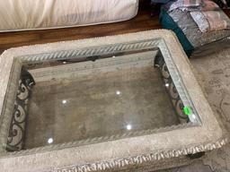 cast stone coffee table