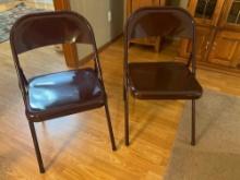 2 Metal Folding chairs