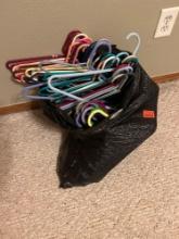 Bag of plastic hangers