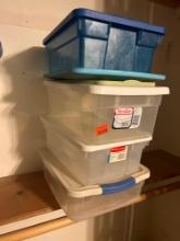 Plastic totes and lids