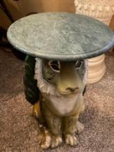 Tiger table 21 inches tall or can be used as plant stand