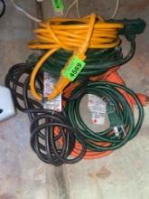 assortment of ext cords.