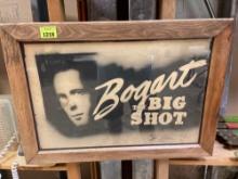 Vintage Humphrey Bogart The Big Shot Framed Miniature Movie Poster