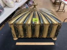 Large Heavy Ceramic Keepsake Box with Lid