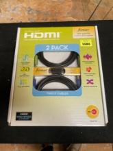 Omni Mount 2 Pack of 9 Foot HDMI Cables