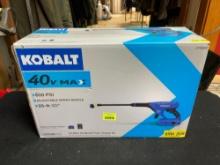 Kobalt 40V 600 Max PSI Cordless Hand Held Power Cleaner Kit Still Sealed in Original Box