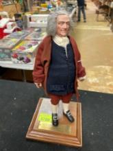 Vintage U.S. Historical Society Benjamin Franklin Display Doll