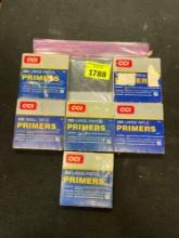 Bag of 3 CCI 300 Large Pistol Primers, 2 CCI 200 Large Rifle Primers, and 1 CCI 400 Small Rifle