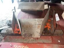 2 grain chutes w/other iron brackets