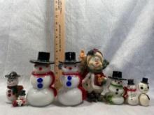 Art Glass Snowmen