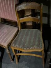 Three Vintage Wooden Chairs