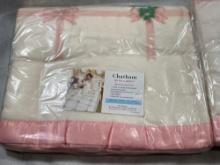 Two MCM Chatham Buds & Bows Blankets New In Plastic