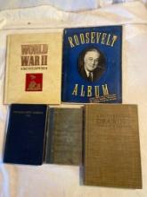 Vintage WWII Book, Roosevelt, Engineering and Misc Books