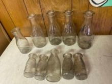 Vintage Lucas Dairy Milk Bottles & Misc. Bottles