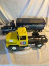 Vintage Pepsi Toy Truck and Toy Semi And Trailer