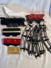Vintage Marx Train Cars and Track