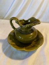 McCoy Green Pitcher And Basin