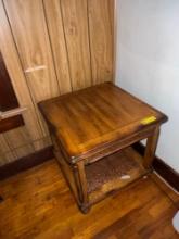 Square Top Wooden End Table