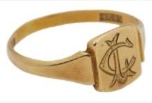 ZZ Top’s Dusty Hill’s personal 18k gold ring
