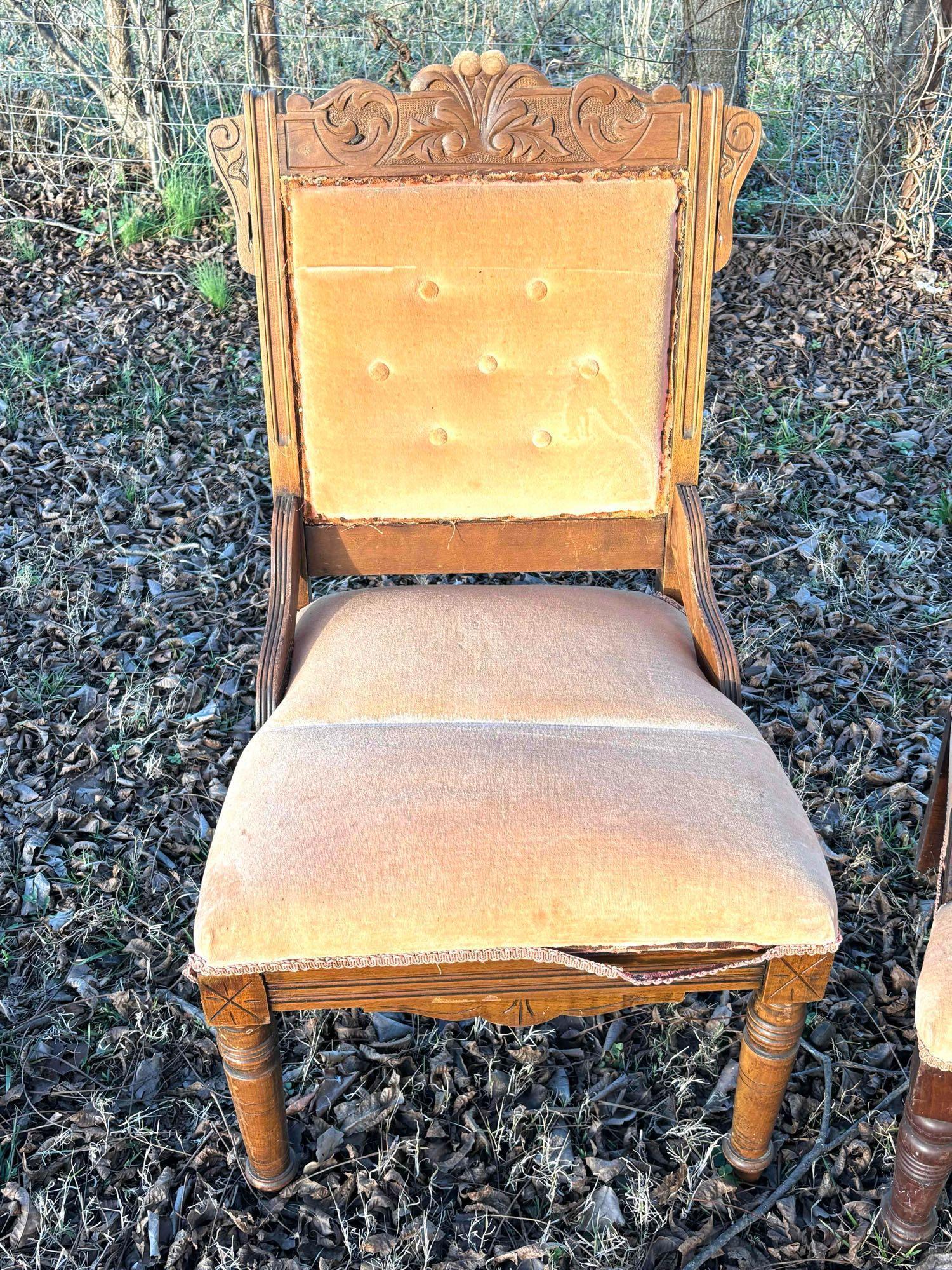 Victorian Child's Couch with Two Chairs (Pickup Only)