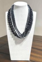 WHBM- Vintage Multi Strand Faceted Bead Necklace