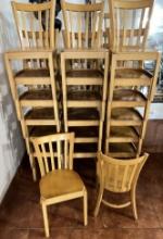 20PC WOOD DINING CHAIRS