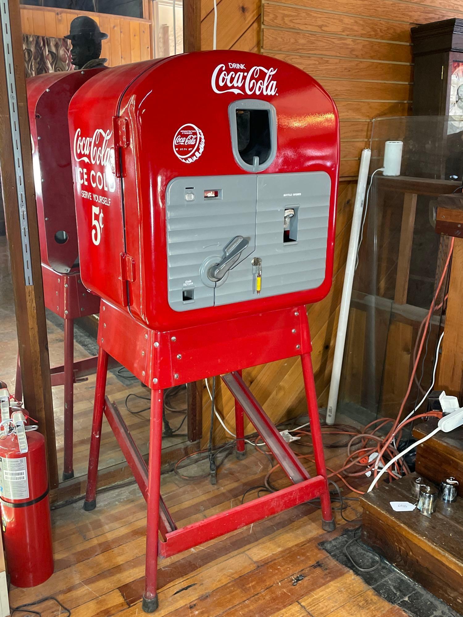 Unique 1930"s Restored Coke Machine