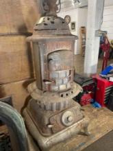 Antique 20th Century LARUEL cast iron wood burning stove