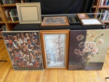 Several Frames and Framed Prints