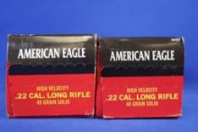 Ammo, American Eagle 22LR. 1,000 total rounds.