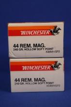 Ammo, Winchester Super X 44 Rem Mag, 40 Rounds Total.