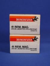 Ammo, Winchester 41 Rem Mag, 40 Rounds Total
